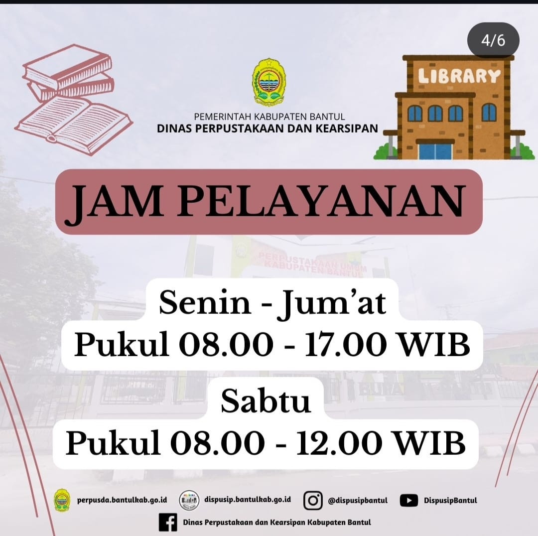 Jam Pelayanan Perpustakaan